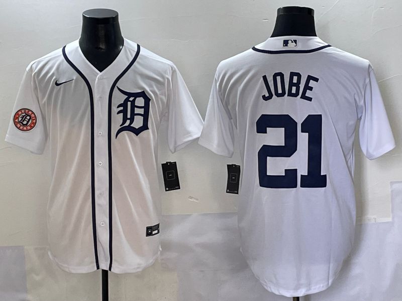 Men 2025 Detroit Tigers #21 Jobe White Game Nike MLB Jersey style 2